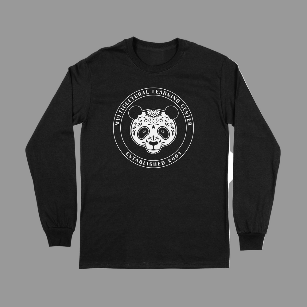 Long Sleeve Black Panda Shirt