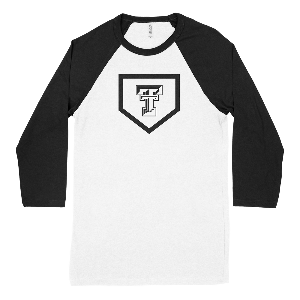 Taft Base 3/4 Sleeve Raglan Tee (White/Black)